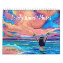 Lolly Kauai Muses Hawaiian Calendar