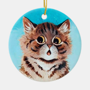 Lolly Kitten, Louis Wain Julgransprydnad Keramik