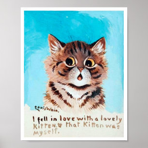 Lolly Kitten, Louis Wain Poster
