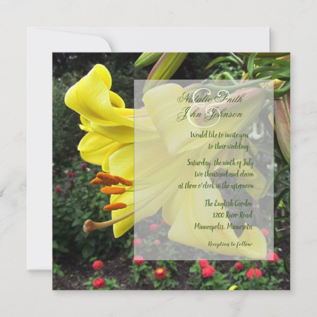 Lolly Lilly Wedding-inbjudan Inbjudningar (Framsida)