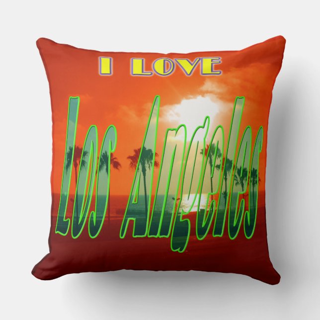 "Lolly Los Angeles" Pillow Kudde (Framsida)