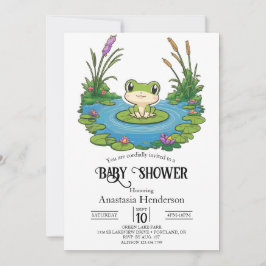 Lolly Mystical Frog Baby Shower Inbjudningar