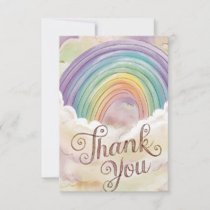 Lolly Pastel Rainbow and Clouds Tack Kort