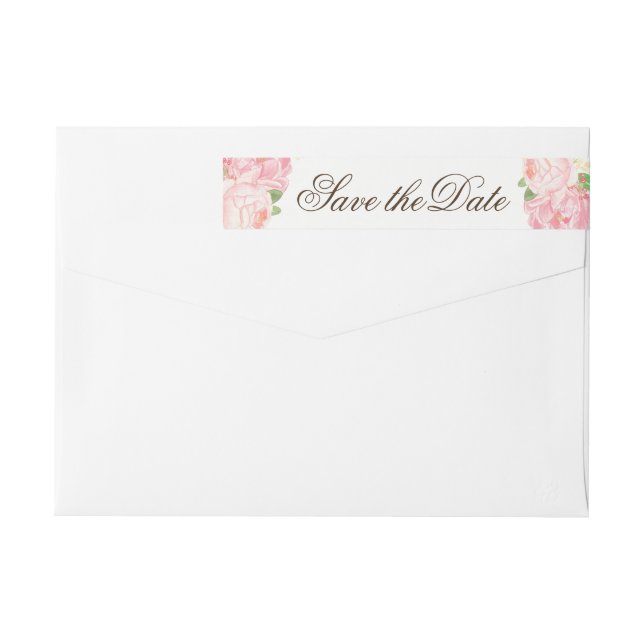 Lolly Peony Flowers OSA Wraparound Label Etikettband (Baksidan)
