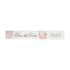 Lolly Peony Flowers OSA Wraparound Label Etikettband