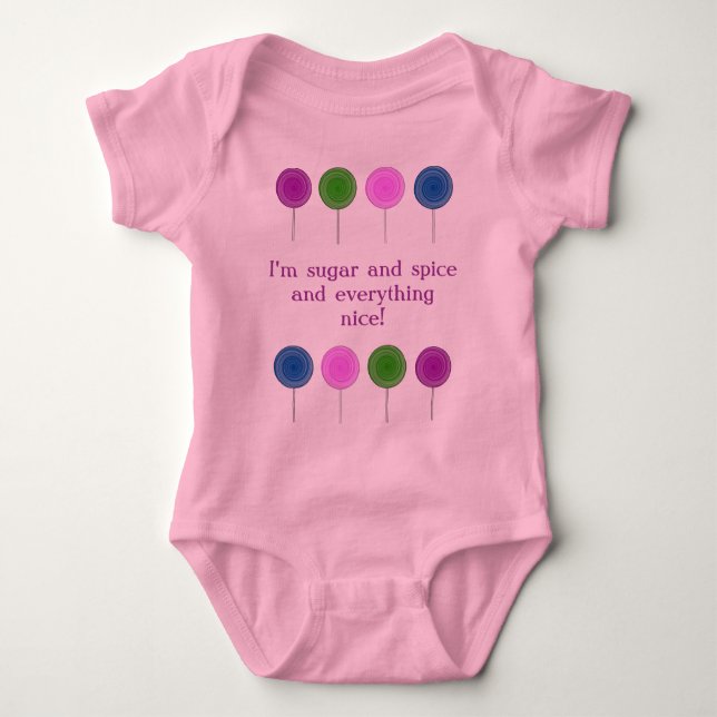 Lolly Pop Baby Onsie Tröja (Framsida)
