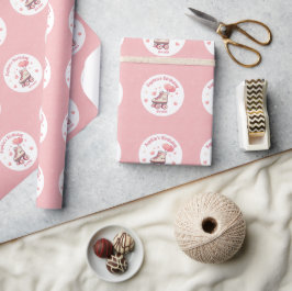 Lolly Roller Skating Rosa Girl Girl Girl Födelseda Presentpapper