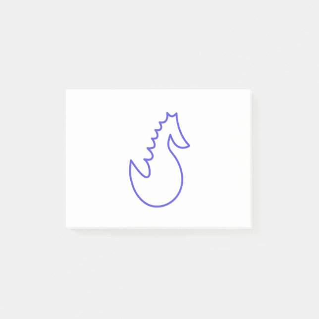 Lolly Seahorse Post-it Block (Framsida)