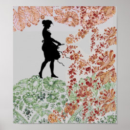 Lolly Silhouette Girl Poster