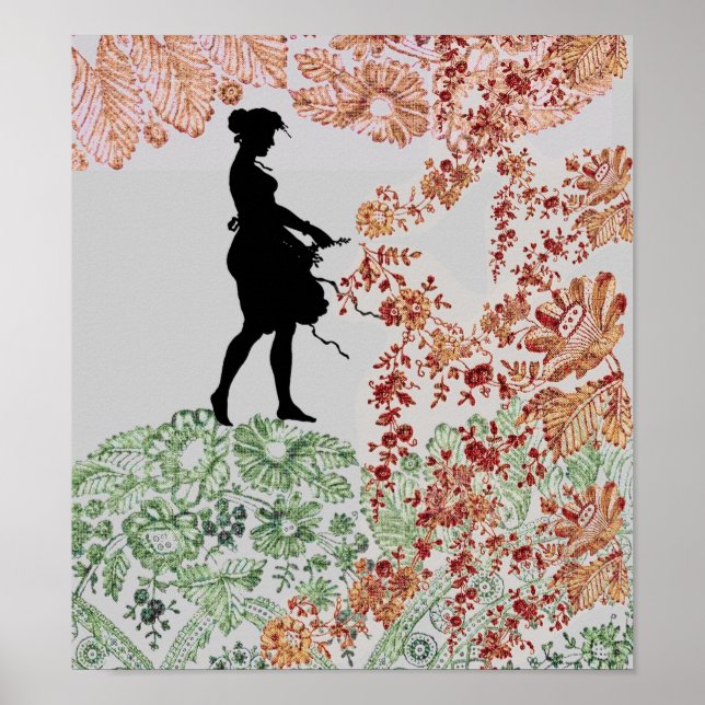 Lolly Silhouette Girl Poster (Framsidan)