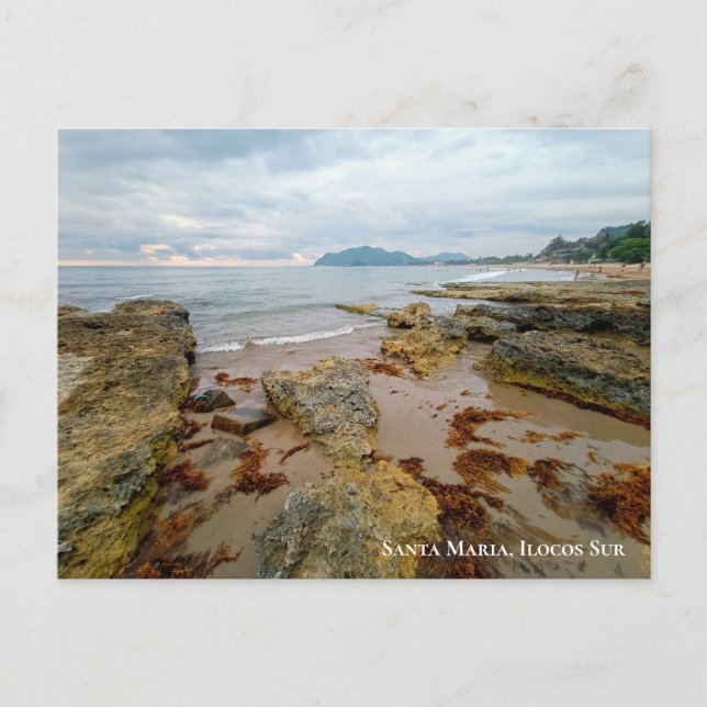 Lolly Sunset Beach i Santa Maria, Ilocos Sur Vykort (Framsida)