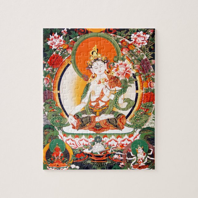 Lolly Tibetansk buddhist Art Pussel (Vertikal)