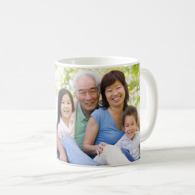 Lolo jag älskar dig Anpassad foto Namnskript Kaffemugg (Framsida höger)