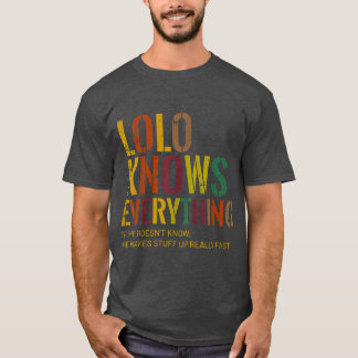 Lolo känner till allt Grandpa Fars dag  T Shirt