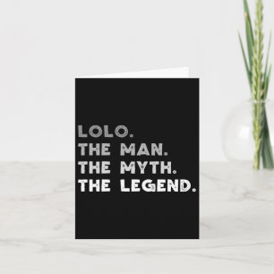 Lolo Mannen Myten Legenden Cool Lolo Kort