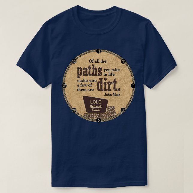 Lolo National Forest T Shirt (Design framsida)