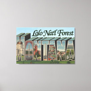 Lolo Nat'l Forest, Montana Canvastryck