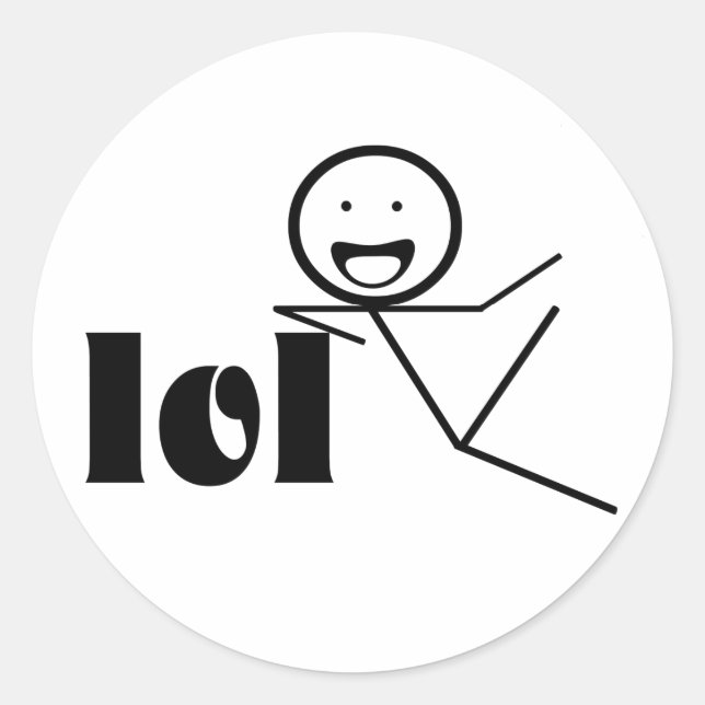 lolpickman runt klistermärke (Framsida)