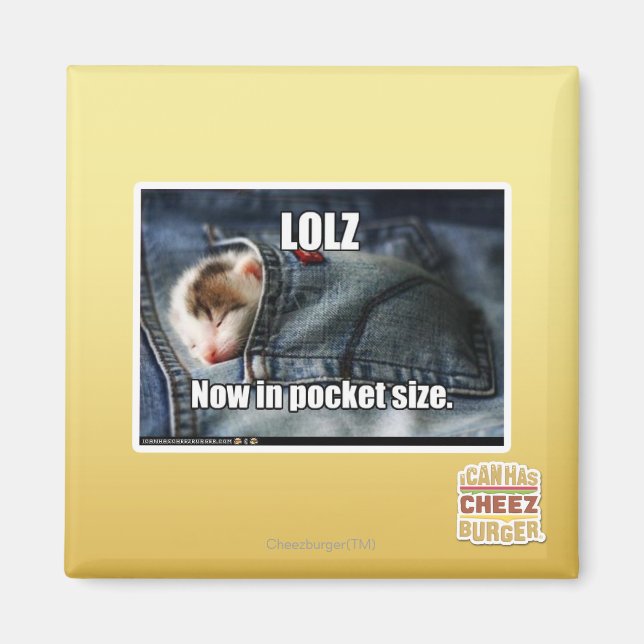 LOLZ Nu i Pocket Storlek Magnet (Framsidan)