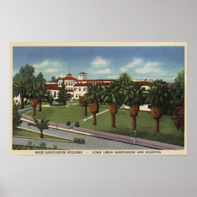Loma Linda Sanitarium & Hospital View Poster (Framsidan)