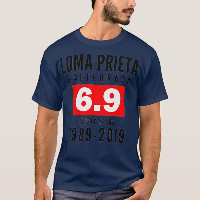Loma Prieta 1989 Bay Area Earthquake Premium T Shirt (Framsida)