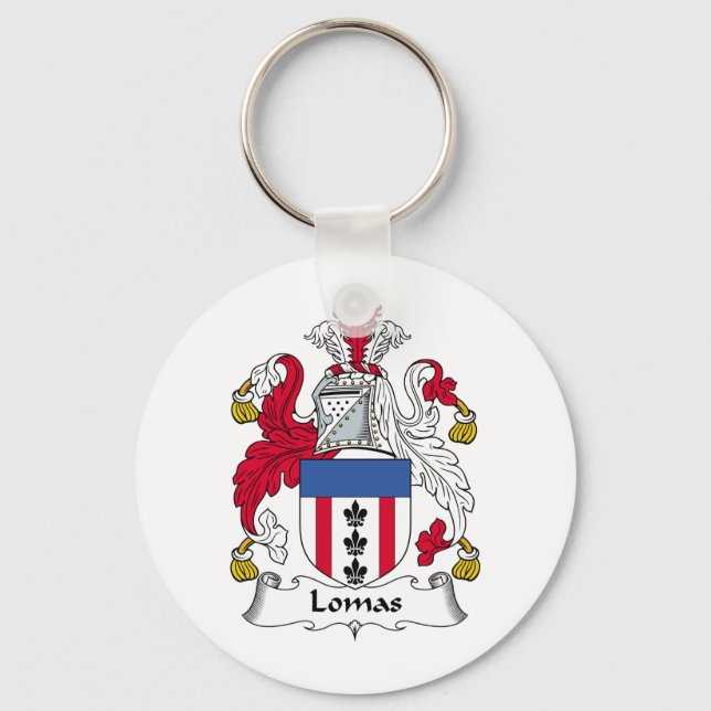 Lomas Family Crest Nyckelring (Framsida)