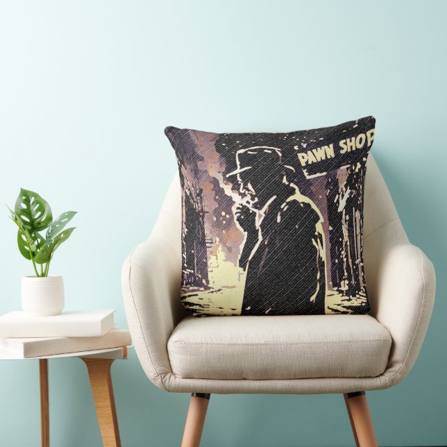 Lombard Retro Urban Gritty Pop Art Stil  Kudde (Stol)