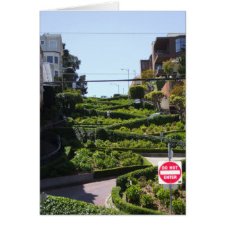 Lombard St San Francisco Hälsningskort