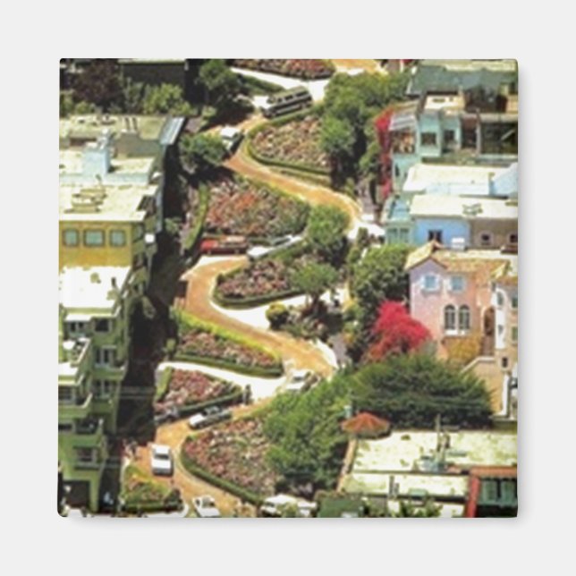 Lombard Street San Francisco CA Magnet (Framsidan)