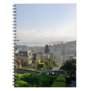 Lombard Street - San Francisco, Kalifornien Anteckningsbok Med Spiral