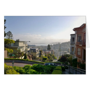 Lombard Street - San Francisco, Kalifornien Hälsningskort