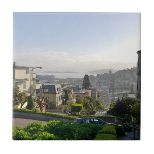 Lombard Street - San Francisco, Kalifornien Kakelplatta