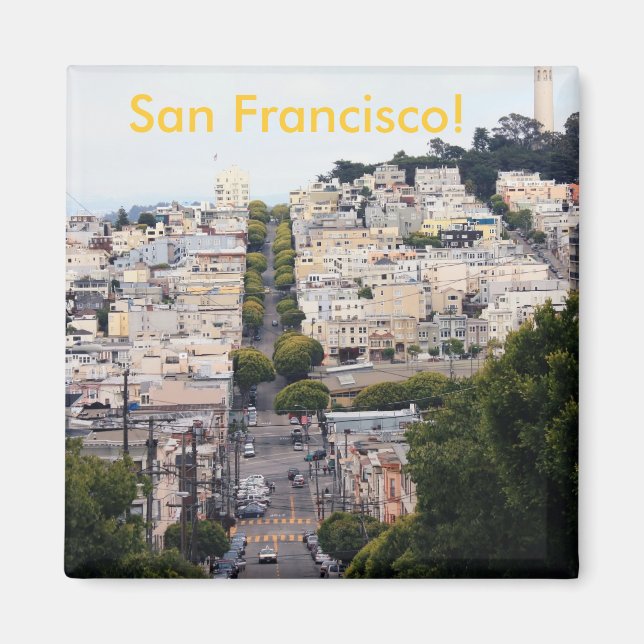 Lombard Street, San Francisco Magnet (Framsidan)