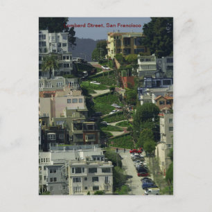 Lombard Street, San Francisco Vykort