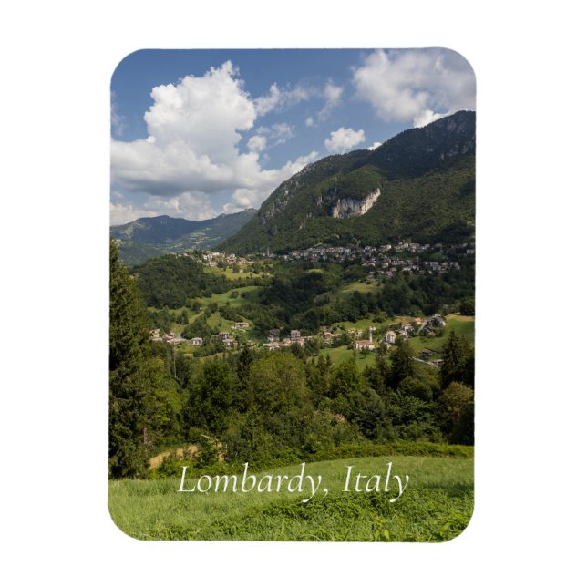 Lombardiet Landskap, Italien Magnet (Vertikal)