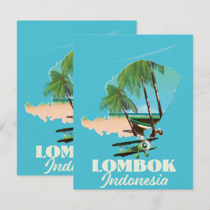 Lombok Indonesien karta