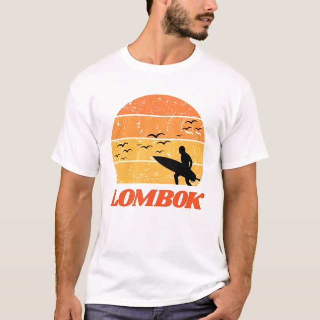 Lombok, Indonesien T Shirt (Framsida)