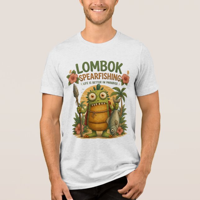 Lombok Spjutfiske T Shirt (Framsida)