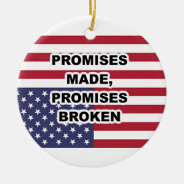 "Lomises made, Promises Broken" Necklace eller Julgransprydnad Keramik