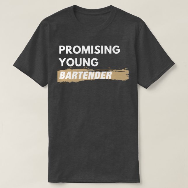 Lomising Young Bartender T Shirt (Design framsida)