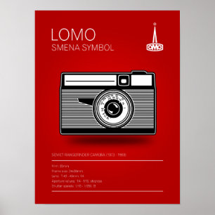 Lomo Smena symbol Poster