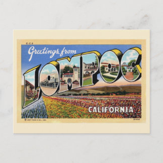 Lompoc California Vintage Välkomstkort Postkort Vykort