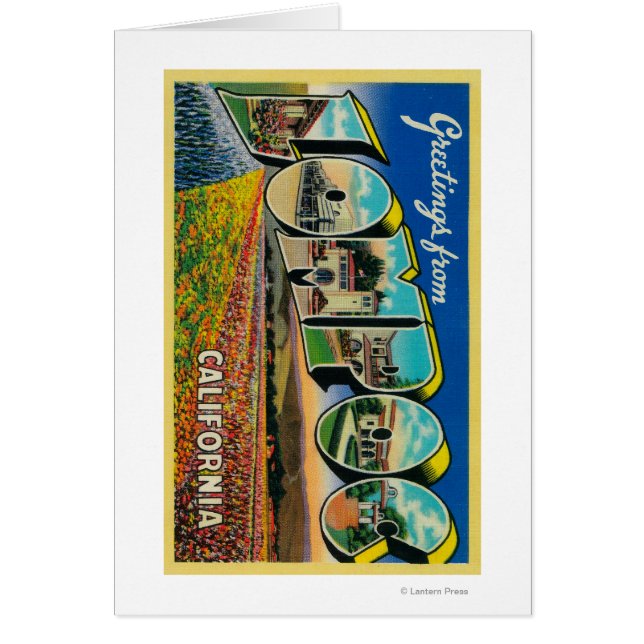 Lompoc, Kalifornien - Stora Brev Scenes Hälsningskort (Framsidan)