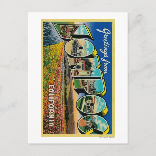 Lompoc, Kalifornien - Stora Brev Scenes Vykort (Framsida)