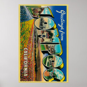 Lompoc Kalifornien - stora brevplatser Poster