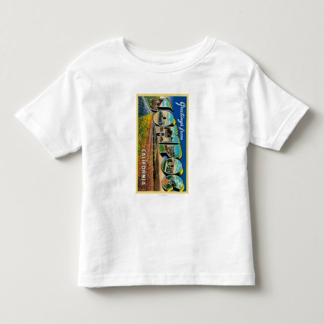 Lompoc Kalifornien - stora brevplatser Tee (Framsida)