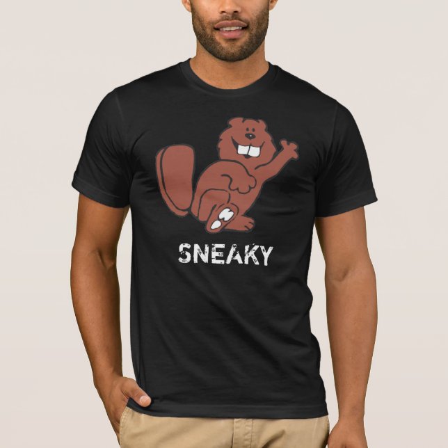 Lömsk bäver t shirt (Framsida)