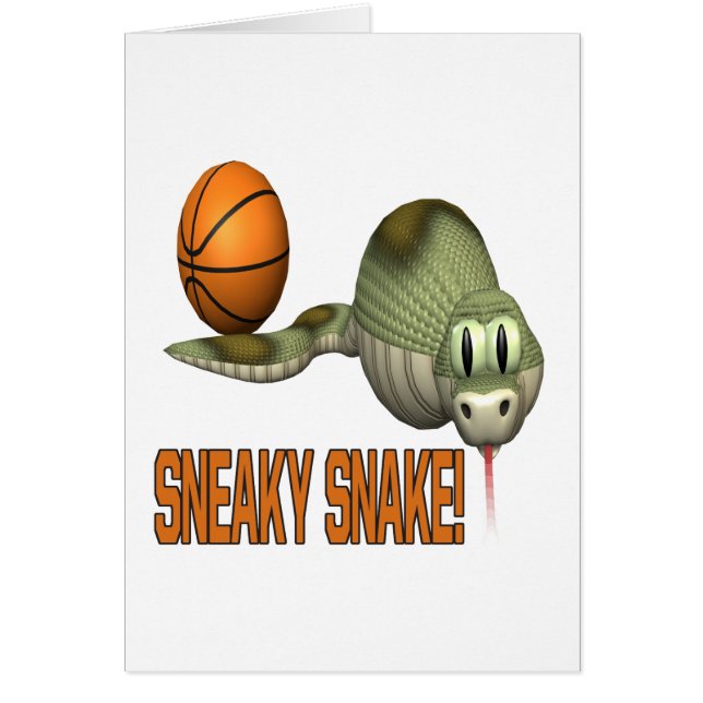 Lömsk orm hälsningskort (Framsidan)