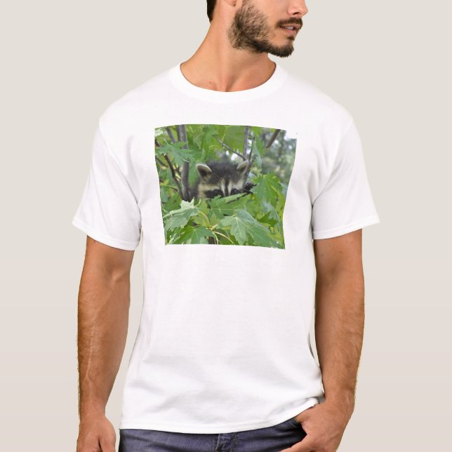 Lömsk Raccoon - ungdomT-tröja Tröja (Framsida)