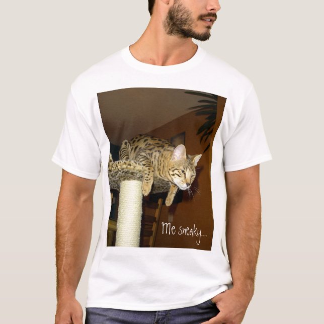 Lömsk skjorta för Savannahkatt Tee Shirt (Framsida)